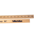 Natural Finish Meter Stick/English & Metric Scale Yardstick